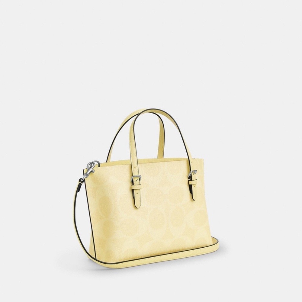 NWT! COACH Mollie Tote Bag 25 In Signature Canvas - Picture 3 of 11